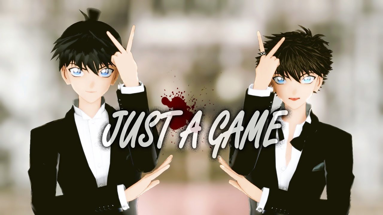 【Detective Conan MMD】Shinichi and Kaito's JUST A GAME