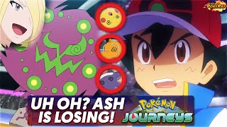 CYNTHIA’S SPIRITOMB DESTROYS ASH! ASH IS LOSING TO CYNTHIA?! - Pokémon Journeys Episode 123