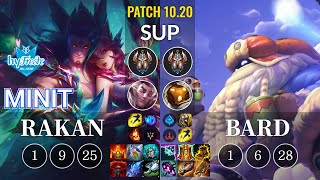 hyF Minit Rakan vs Bard Sup - KR Patch 10.20