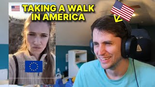 American reacts to EUROPEANS in AMERICA
