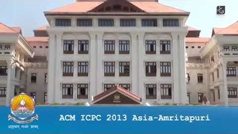 ACM ICPC Asia- Amritapuri