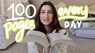 I tried reading 100 pages a day  cozy reading vlog