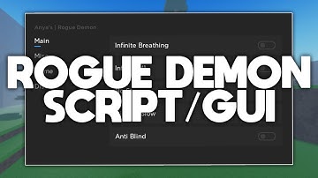 Roblox Rogue Demon Script / GUI | AutoFarm, Infinite Breathing, Infinite Stamina and More...