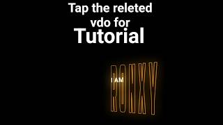glitch text tutorial in alight Motion 🌷