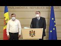 Briefing de presă susținut de către deputații fracțiunii PAS, Vasile Grădinaru, Virgiliu Pîslariuc