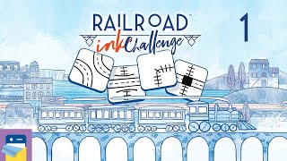 Railroad Ink Challenge: iOS/Android Gameplay Walkthrough Part 1 (by Horrible Guild)
