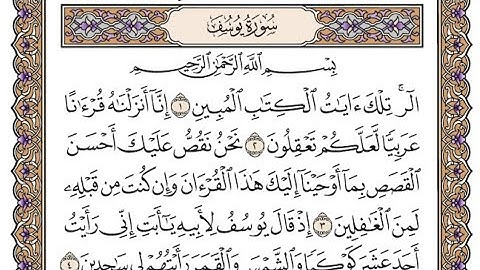سورةيوسف كاملة و مكتوبة محمد ايوب بدون إعلانات 
