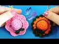 طريقة عمل ميدالية على شكل طاقية شابوه برنيطة قبعة How To Crochet Mini Hat English Subtitles 
