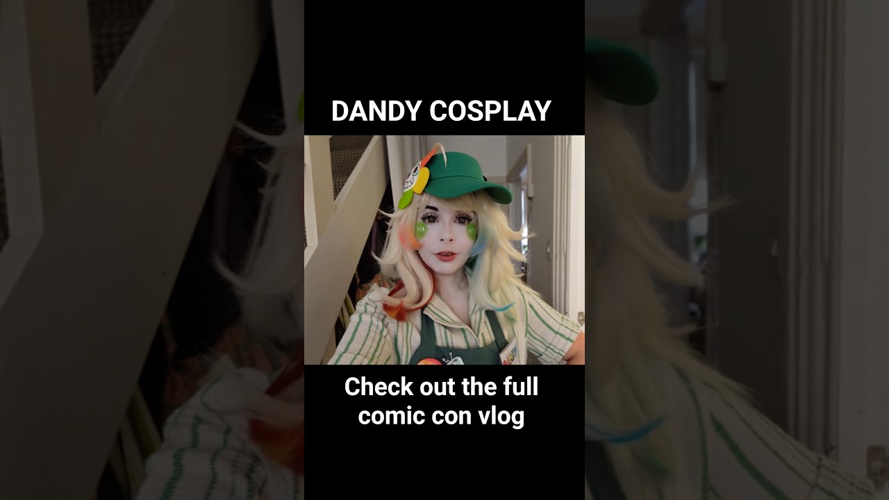 Dandy's world IN REAL LIFE vlog #cosplay #comiccon #dandysworld #roblox #dayinmylife #dandy