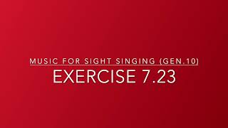 Exercise 7.23 - Music for Sight Singing