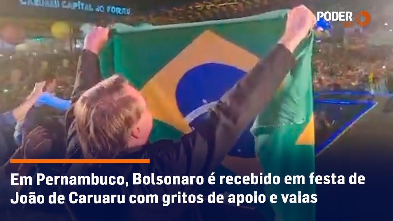 Em Pernambuco, Bolsonaro é recebido em festa de São João de Caruaru com gritos de apoio e vaias