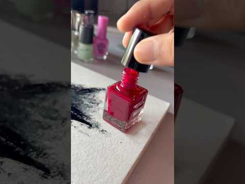 Drawing With Nail Polish 💅. #shorts
