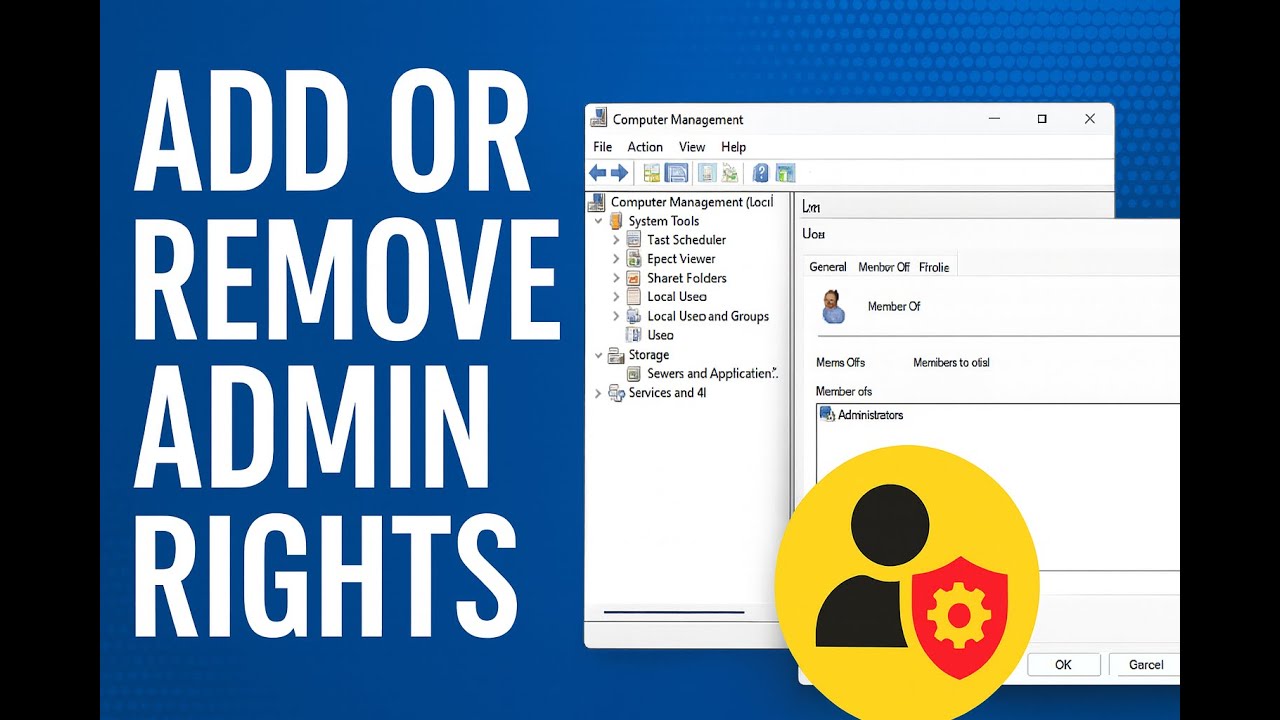 Window Rights How to Add or Remove Administrator Rights in Windows Computer ...