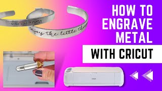 How to Engrave Metal with a Cricut Maker  Easy Cuff Bracelets