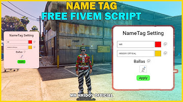 Hoa Name Tag | Free Fivem Script | Installation & Showcase | MR HRIDOY OFFICIAL
