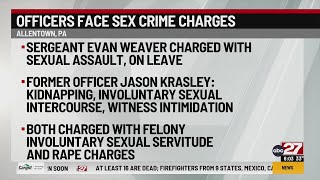 Current, former Allentown police officers face felony sex crime, kidnapping charges