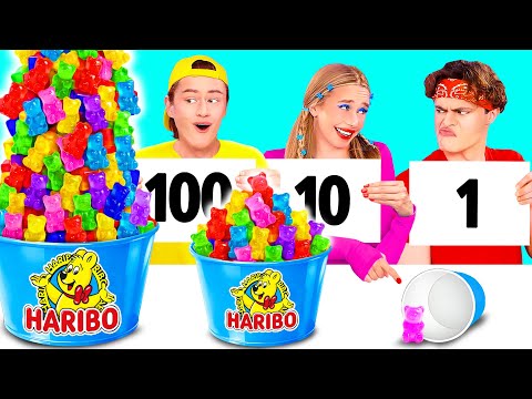 100 Layers of Food Challenge | Amazing Cooking Hacks by BaRaDa Challenge