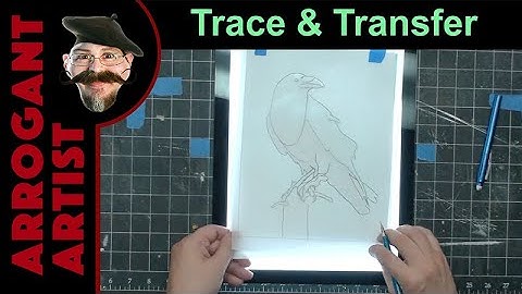 Drawing: Tracing & Transferring To A Canvas Before Painting