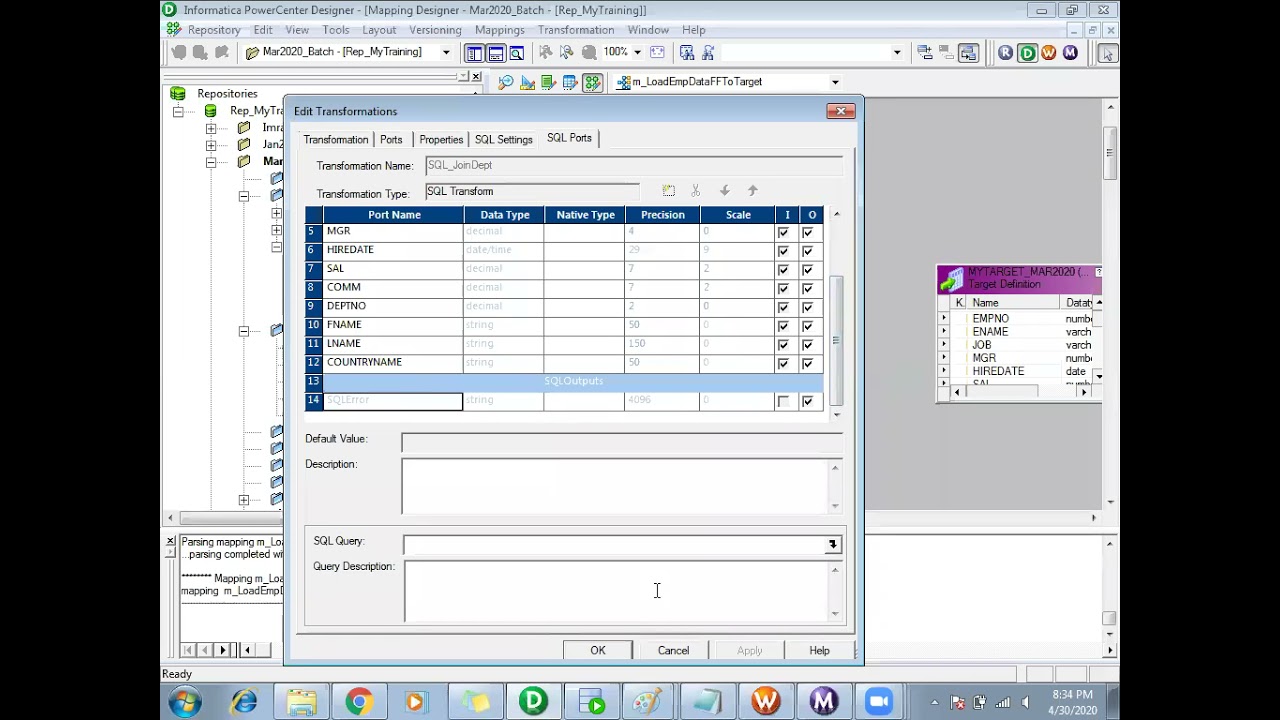 Sql Transformation In Informatica - In Depth Knowledge With Real Time Scenarios