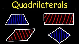 Quadrilaterals - Trapezoids, Parallelograms, Rectangles, Squares, and Rhombuses!