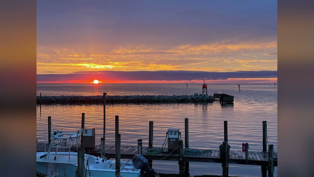 Summer Sunset Over the Sound | Relaxing Nature Sounds for Sleep, Meditation, Deep Focus & Study