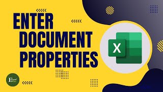 Add Title, Subject, Category and Keywords as Properties in Excel