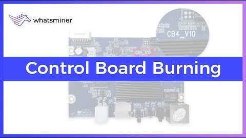 How to flash the #WhatsMiner control board with SD-card
