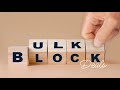 What is Block Deal and Bulk Deal 