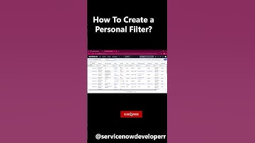 How to Create custom filter in servicenow? Integration - https://tinyurl.com/servicenow-integration