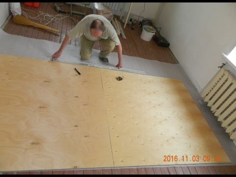 Укладка фанеры на деревянный пол под линолеум без помощи специалистов
