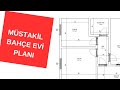 Mstakil ev plan bahe evi plan rnek ev plan