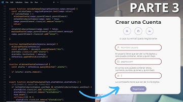 VALIDACION DE FORMULARIO DE REGISTRO CON JS - COMPLETO | PARTE 3