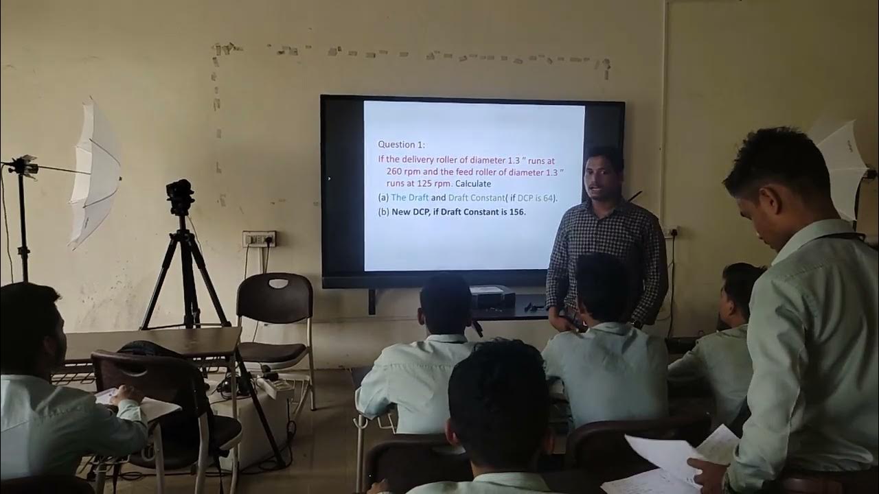 Draft Calculation of Drawframe // YARN MANUFACTURE1 YouTube