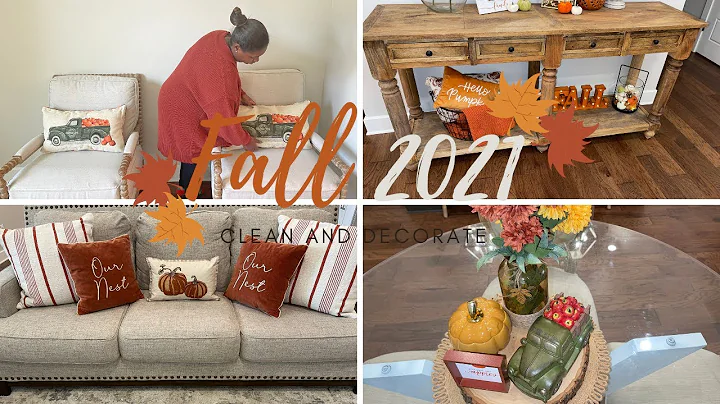 2021 FALL CLEAN + DECORATE WITH ME!KITCHEN, FAMILY ROOM + POWDER ROOM!