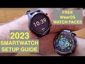 Smartwatch Setup Guide 2023 (with Factory Data Reset) for Android plus FREE cool watch face (WearOS)