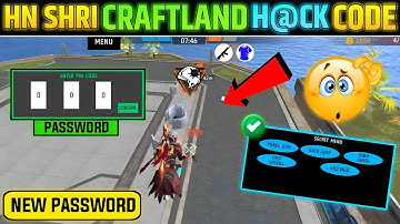 HN Shri Craftland Password + Map Code 💯🔥😱 || Free Fire 100% Working 