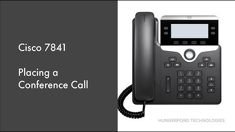 How to Place a Conference Call on a Cisco 7841 Phone