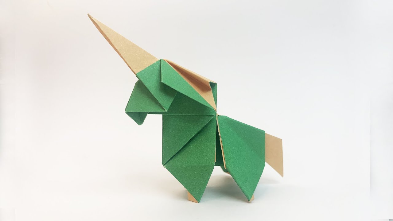How To Make An Origami Unicorn ユニコーン折り紙 Youtube