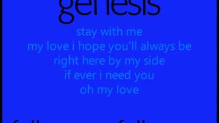 Genesis - Follow You Follow Me (lyrics)