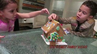 Building a Christmas Gingerbread House