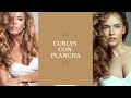 Como hacer rizos / curlys  con plancha naturales// Natural curlys // Hairstyle for work