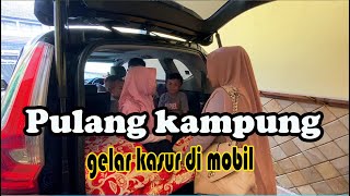 PULANG KAMPUNG ke Sukabumi Gelar kasur di mobil