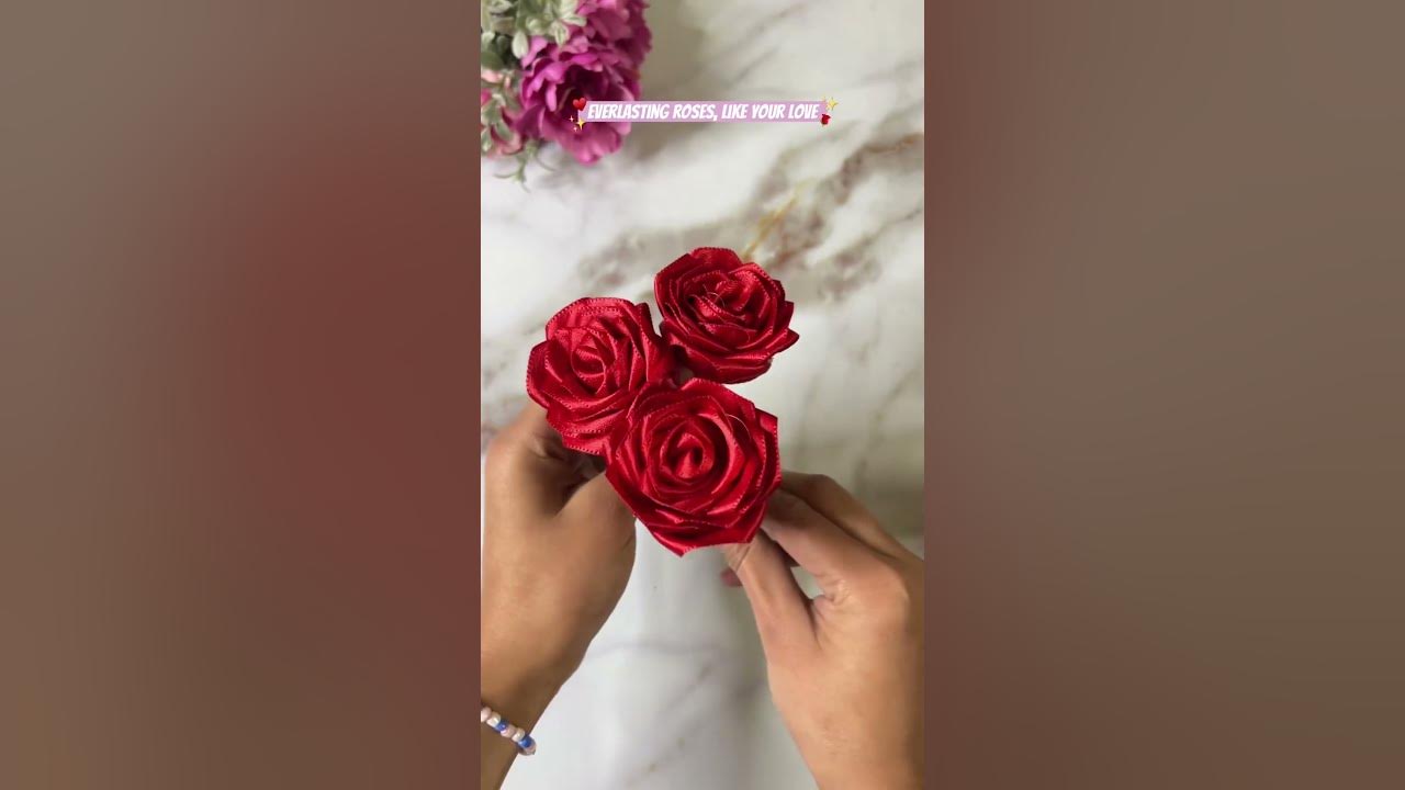 DIY Ribbon Rose Bouquet🥀✨|| Rose Bouquet || Valentines Day Gift Ideas || Handmade Gift Ideas ||