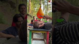 Unexpected Water Balloon Surprise in the Woods