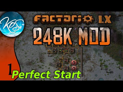 Factorio 248k Mod 01 - A PERRFECT START!  - Tips & Tricks