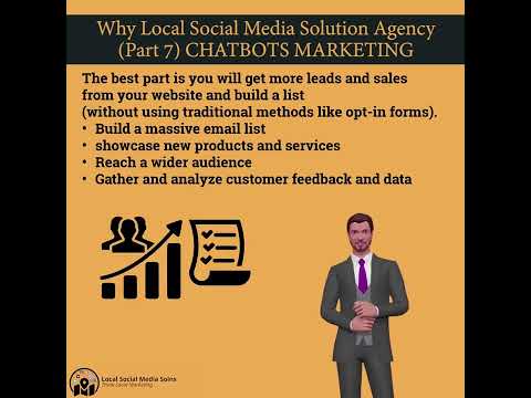 Why Local Social Media Solution Agency Part 7 Chatbots Marketing,  Local Business Solution Company