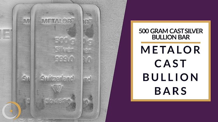 Metalor 500g Cast Silver Bullion Bar