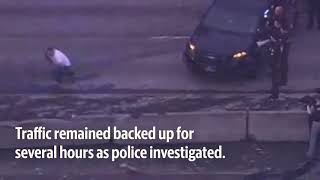 Suspect surrenders after high-speed chase leads to collision and standoff on I-5