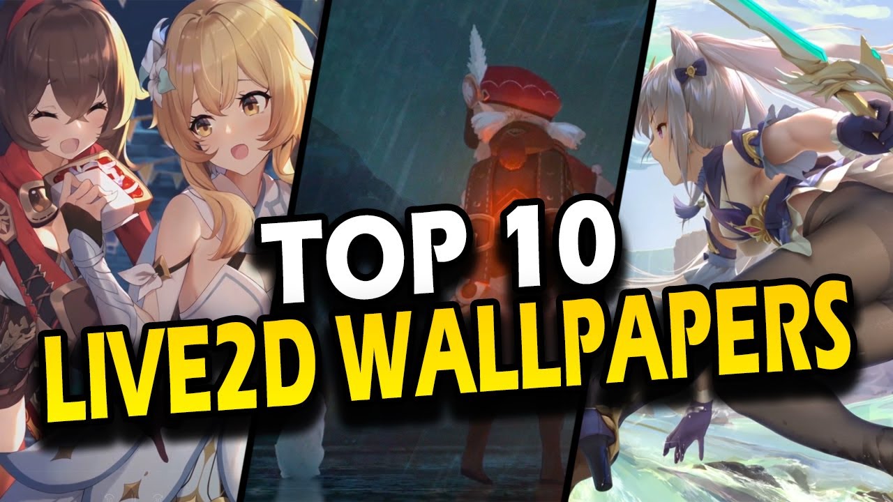 Top 10 Genshin Impact Live2D Wallpapers | Anime Animated Desktop