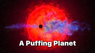 Hubble Telescope Sees Evaporating Planet Puffing Of